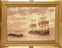 Lot 243 - T*** E*** Short (late 19th Century) SHIPS AT...