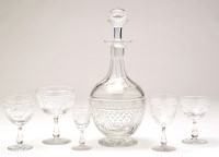 Lot 352 - Composite suite of lead crystal drinking...