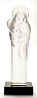 Lot 358 - Lalique frosted glass figure of The Madonna...