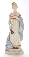 Lot 442 - Continental porcelain figure of a young lady,...