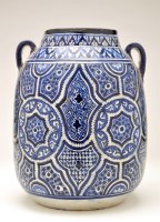 Lot 448 - 'Islamic' blue and white storage jar, of...