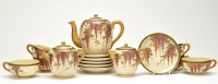 Lot 505 - Japanese Satsuma style tea service, painted...