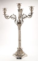 Lot 515 - A late 19th Century three-branch four light...