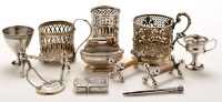 Lot 517 - Miscellaneous plated items, to include:...