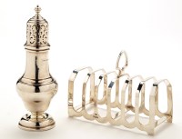 Lot 526 - A George V sugar caster, by S. Blanckensee &...