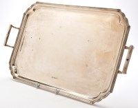 Lot 539 - A George V two-handled tray, by C.W. Fletcher...