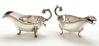 Lot 540 - A pair of Elizabeth II sauce boats, by E.H....