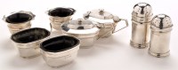 Lot 546 - An Elizabeth II four-piece condiment set, by...