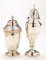 Lot 553 - A George VI sugar caster, by Wakely & Wheeler,...