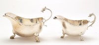 Lot 557 - A George VI gravy boat, by Reid & Sons,...