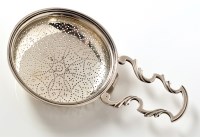 Lot 617 - A George III lemon strainer, maker and date...