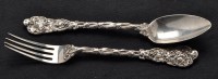 Lot 634 - A Victorian christening spoon and fork, by...