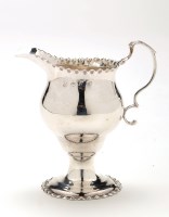 Lot 636 - A George III cream jug, by Nathaniel Appleton...