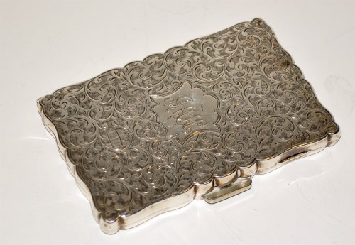 Lot 650 - A Victorian visiting card case, by William...