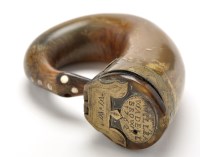 Lot 682 - A George III horn pattern snuff mull, probably...