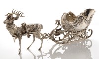 Lot 684 - An Edwardian silver model of a reindeer...