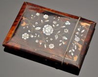 Lot 688 - A Victorian tortoiseshell and mother-of-pearl...