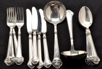 Lot 700 - A Danish 830 standard part flatware and...