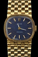 Lot 734 - Rolex Precision: a lady's 14ct. gold...