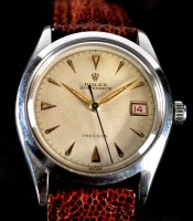 Lot 740 - A Rolex Oysterdate precision steel cased...