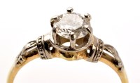 Lot 777 - A single stone diamond ring, the brilliant cut...