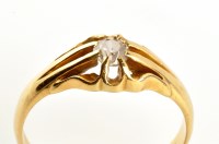 Lot 819 - A gentleman's single stone diamond ring, the...