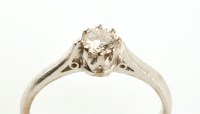 Lot 894 - A single stone diamond ring, the brilliant cut...