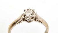 Lot 895 - A single stone diamond ring, the brilliant cut...