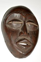 Lot 957 - A Dan mask, Liberia/Ivory Coast, with pierced...