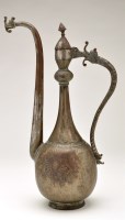 Lot 962 - A Middle Eastern plated copper coffee pot,...