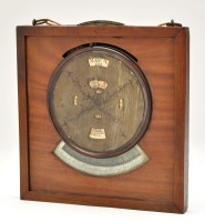 Lot 974 - A 19th Century mahogany framed calendar, the...