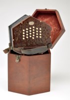 Lot 999 - A 19th Century Lachenal hexagonal concertina,...