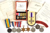 Lot 1034 - A Second World War Military Cross, awarded to...