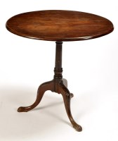 Lot 1147 - A Georgian mahogany occasional table, the oval...