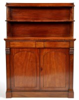 Lot 1167 - A Victorian mahogany chiffonier, the...