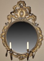 Lot 1169 - An early 19th Century wall mirror, the central...