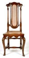 Lot 1215 - A Queen Anne and later mahogany side chair,...