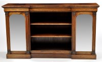 Lot 1252 - A Victorian rosewood chiffonier, the inverted...