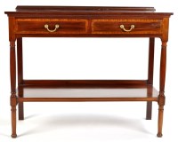 Lot 1254 - An Edwardian mahogany serving table, the...