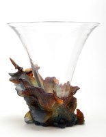 Lot 10 - Daum: a large and impressive clear glass...