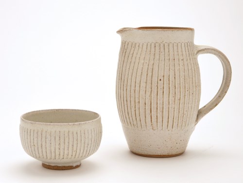 Lot 53 - David Andrew Leach: a stoneware jug and sugar...