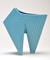 Lot 67 - A ceramic 'Pantalon' style vase, of abstract...
