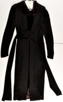 Lot 147 - A silk and satin style 1940's black evening...