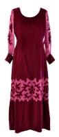 Lot 151 - A purple velvet prom dress, 1960/70's, of...