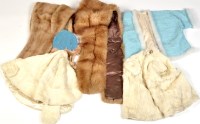 Lot 156 - A quilted bed jacket with feather edging and...
