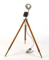 Lot 167 - An Ensign camera lamp on tripod base, 50in....