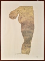 Lot 190 - After Andy Warhol GOLD TORSO with facsimile...