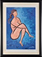 Lot 202 - After Pierre H*** Matisse FEMALE NUDE signed...