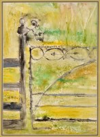 Lot 246 - Pam Malkin ''GARDEN GATE'' signed and dated...