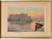 Lot 290 - Walter Holmes ''RIVER AT NEWCASTLE WITH MINE...